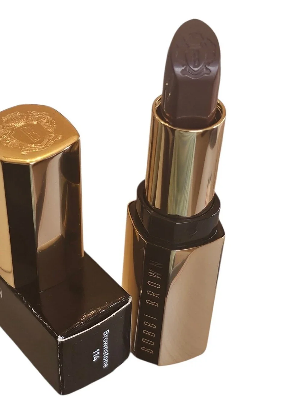 Bobbi Brown Luxe Lipstick in Brownstone (114) NIB